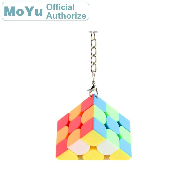 

MoYu Keychain Mini 3x3x3 Magic Cube Pendant Chain Cubo Magico Professional Neo Speed Cube Puzzle Antistress Fidget Toys For Boys