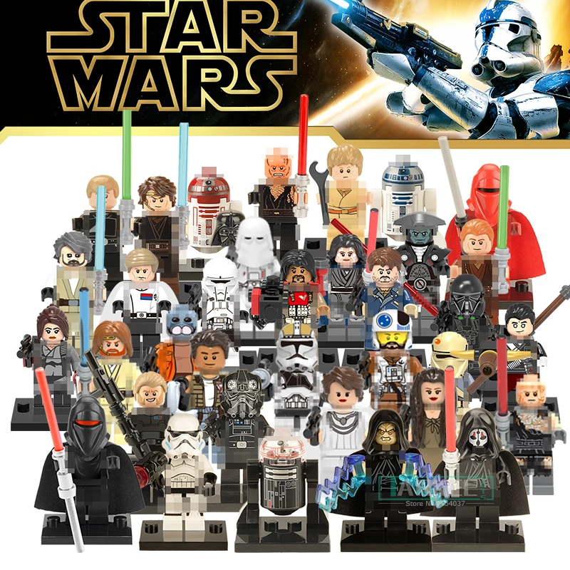 1PC Star Wars Building Blocks R5D4 Robot Darth Vader Luke Death Trooper Action Bricks Kids DIY Toys Hobbies Gift Xinh Figures | Игрушки и