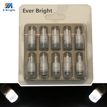 

YM E-Bright NEW 10 PCS T10 W5W 3030 2 SMD Ceramic 194 168 Auto Instrument Lamps 12V DC Light Bulbs White Blue Yellow 120 Lumens