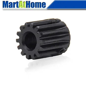 

3pcs/lot Spur Gear Rack Pinion 10/12/14 Teeth M1 Bore Dia. 4/5/6/6.35/7mm Straight Teeth Positive 45# Steel for CNC Transmission