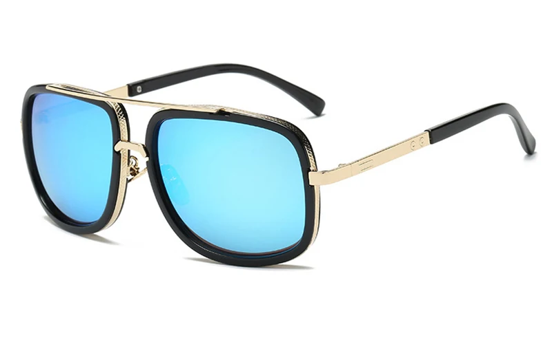 RunBird Квадратные Солнцезащитные очки женские роскошные брендовые дизайнерские золотые металлические оправы Oculos высокое качество коричневые солнцезащитные очки для мужчин 1230R