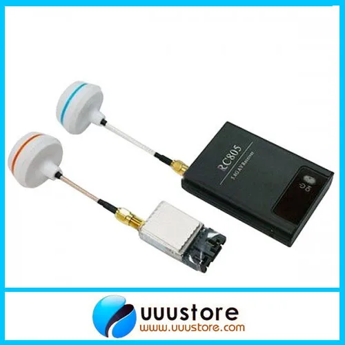 Boscam Tx and Rx Combo RC805 AV Receiver and TS351 5.8G 200mW AV Transmitter Set w/SMA Female Antenna for FPV Boscam Tx and Rx Combo RC805 AV Receiver and TS351 5.8G 200mW AV Transmitter Set w/SMA Female Antenna for FPV