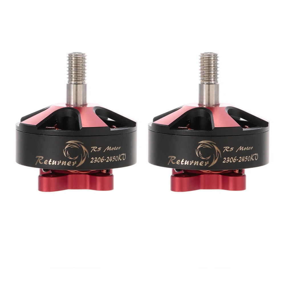 2 шт. R5 R6 4-5S 2306 2450KV Металл RC бесщеточный двигатель CW CCW Для QAV220 250 FPV гоночный Дрон