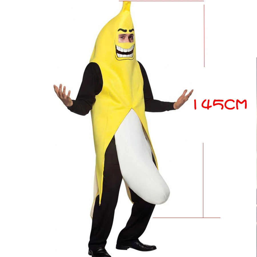 Сексуальный банан костюм для косплея смешной реквизит для взрослых мужчин мальчиков Хэллоуин Рождество карнавал вечерние новинки