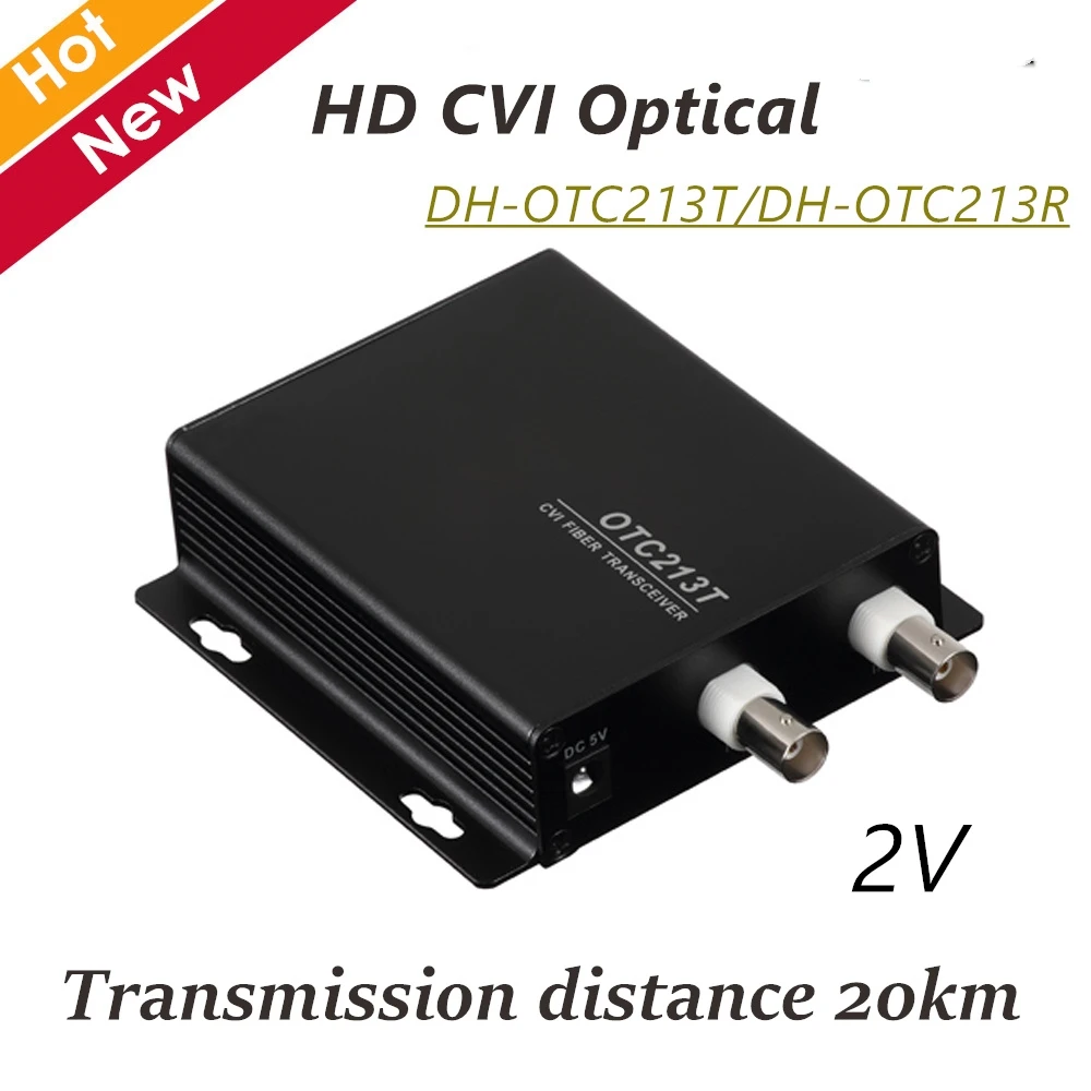 

DH 2V HD CVI Optical CCTV Accessories DH-OTC213T DH-OTC213R Video Optical Monitor video converter 720p