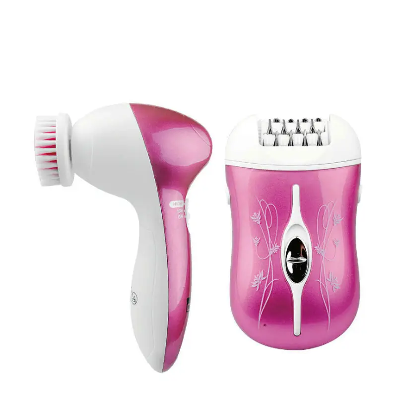 

DSP Personal Care Appliances 2 in 1 Ladies Epilator For Bikini Underarm 5 in 1 Face Brush Rechargeable Hair Removal Tool