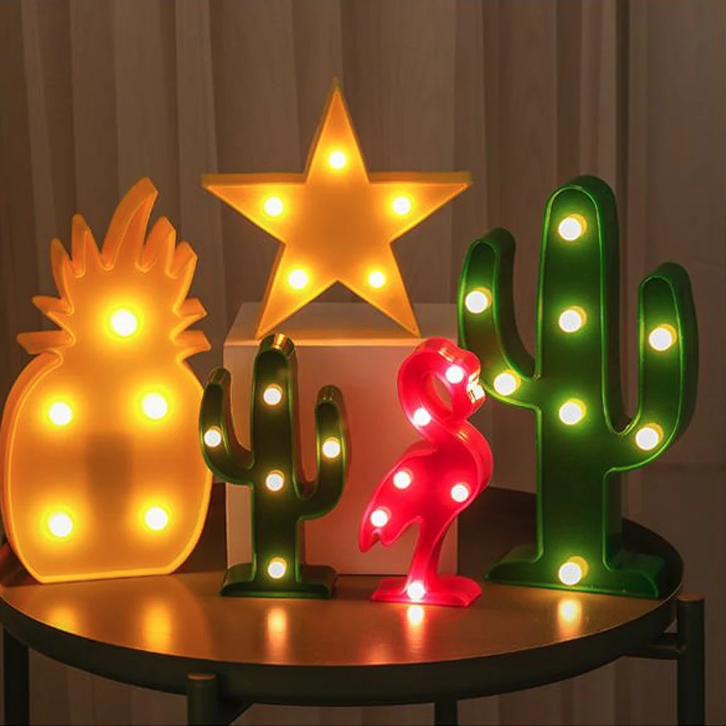 

Creative Lamp Pineapple Neon Lights Decor Light Led Night Desk Table Decor Battery Operated Home Decoration Party Lamp Gift