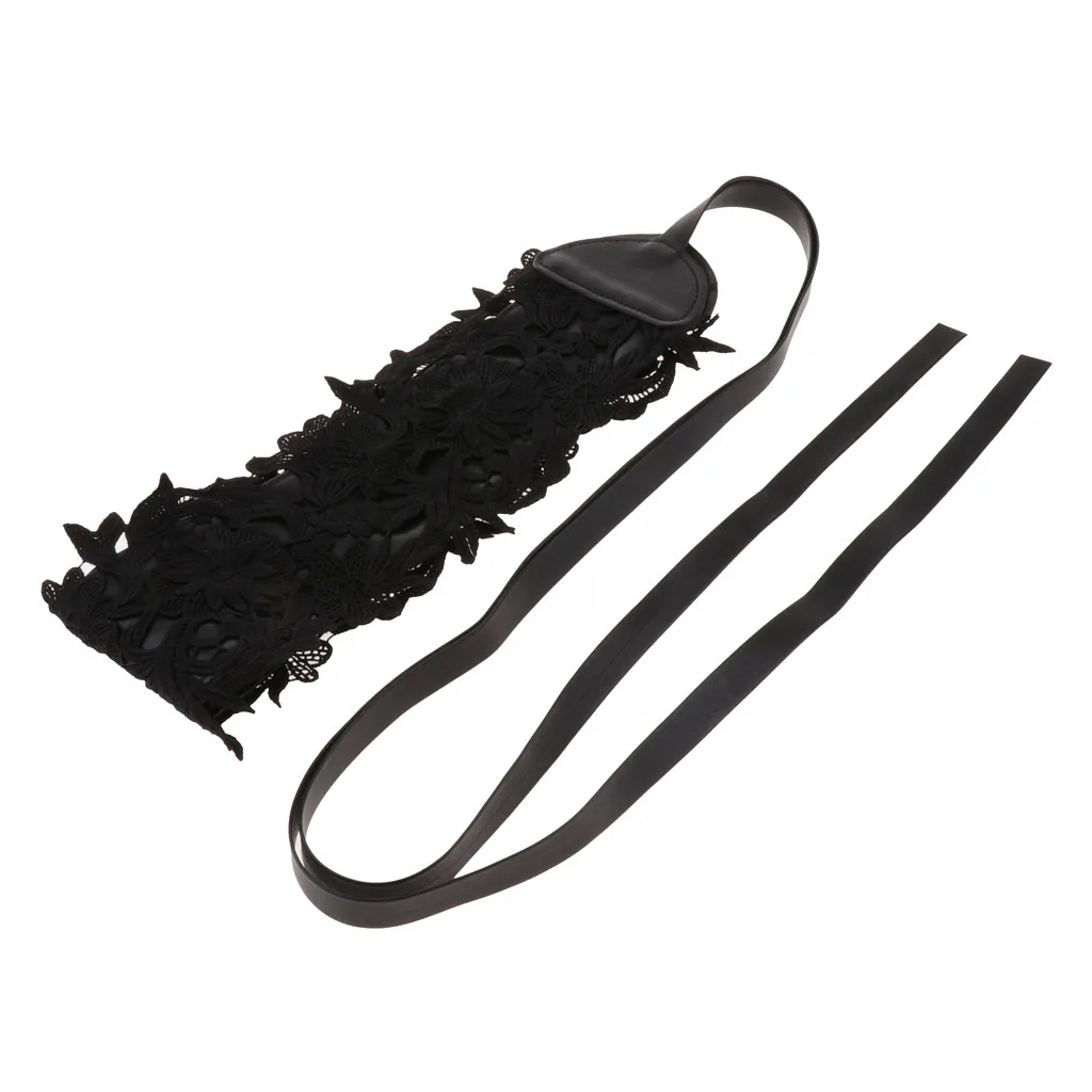 2019 New Black White Wide Corset Lace Belt Female Self Tie Obi Cinch Waistband Belts for Wedding Party Dress Waist Band Decor