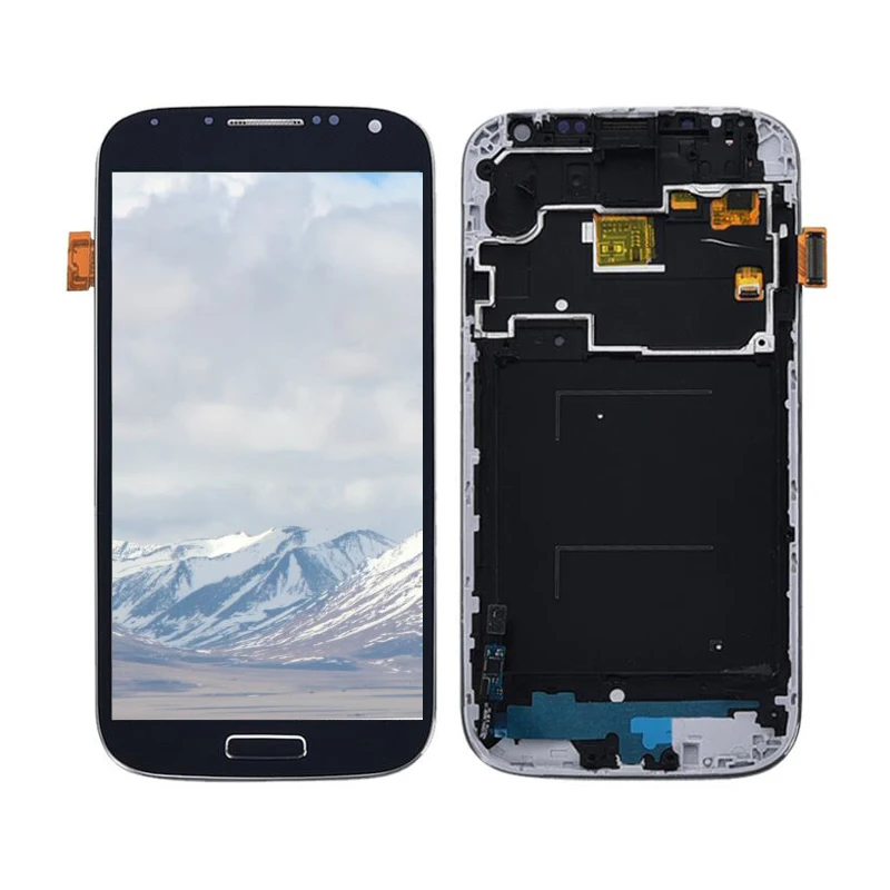 Дешево S4 lcd для SAMSUNG Galaxy S4 экран дисплея i9505 i9500 i9505 i9506 i9515 i337 lcd сенсорный экран дигитайзер с рамкой I9500 lcd