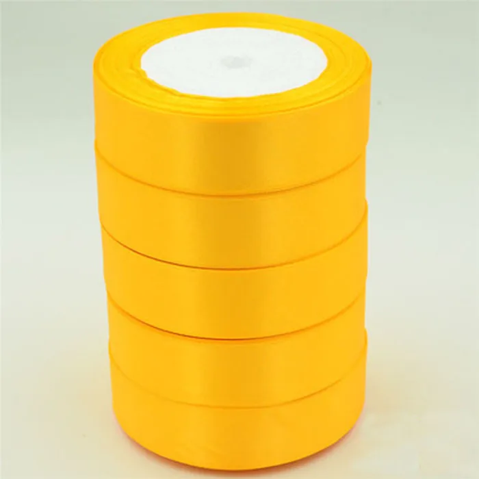 25mm golden yellow ribbon