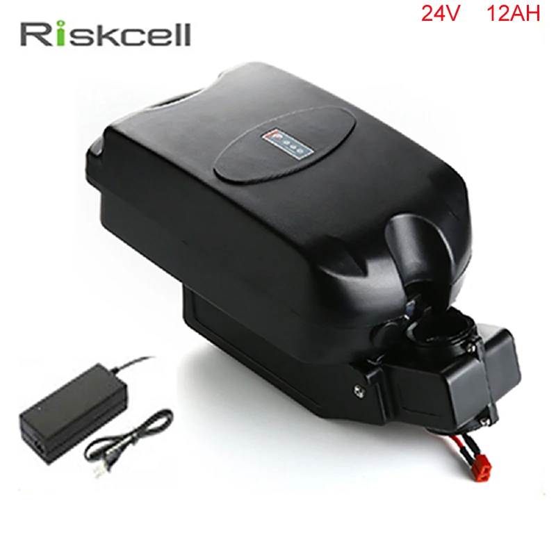 

Free customes taxes Ebike battery frog case 24v 12ah rechargeable battery with charger and bms