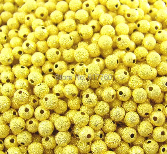 

Free Shipping! 400PCs Gold Color Stardust Ball Spacers Beads 3mm Dia. (E01146)