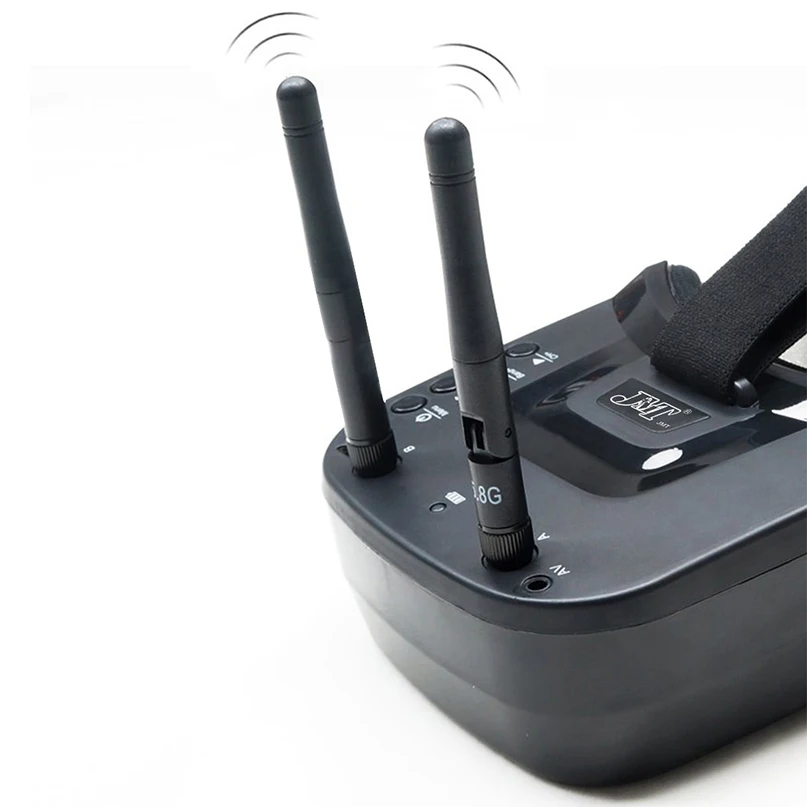 JMT Mini FPV очки 3 дюйма 480X320 дисплей двойная антенна 5 8G 40CH Встроенный 7 В для RC Racing