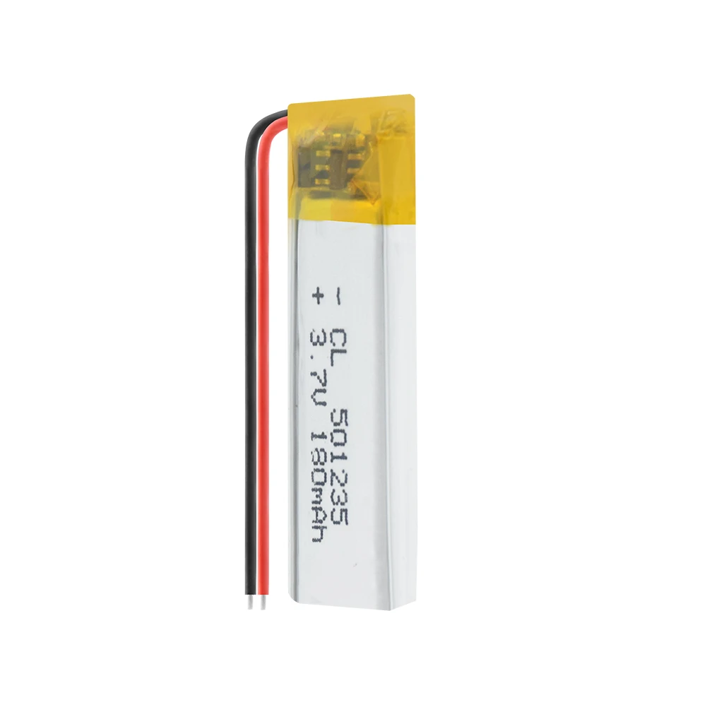 1/2/4 шт. 501235 3 7 v 180mAh литий полимерная батарея Вольт ли бо ионным lipo аккумуляторные