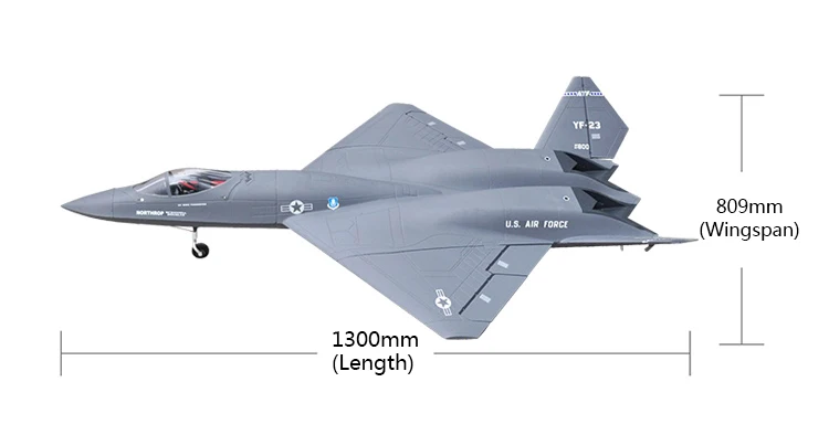 Laxiang/полет в небе хобби обновление металла 12-лопастной Твин 70 мм YF-23 PNP/ARF