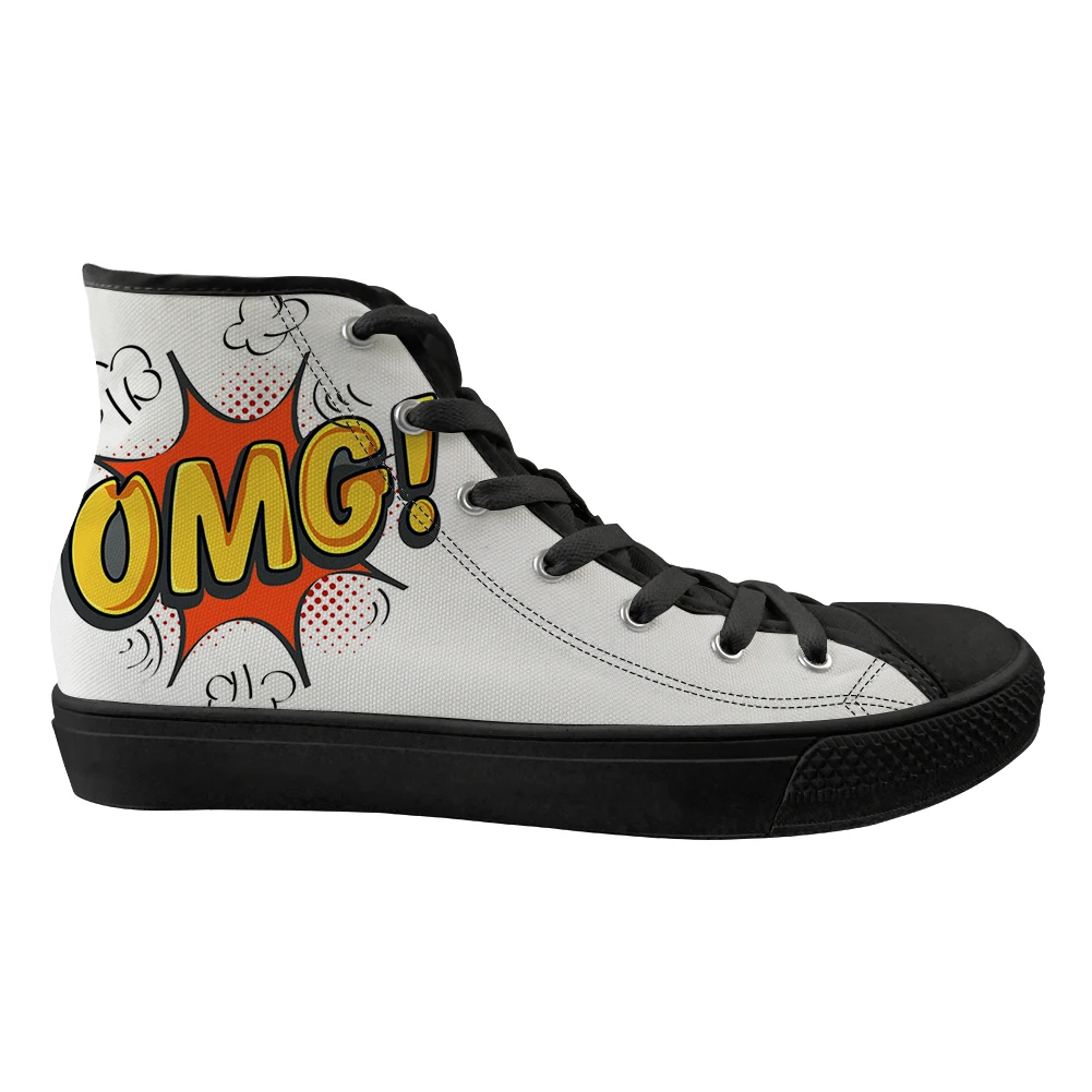 

Brand Men High-top Canvas Shoes Pop Art Hand-Painted 2019 Spring Sneakers Male Fashion Casual Tenis Masculino Zapatillas Hombre