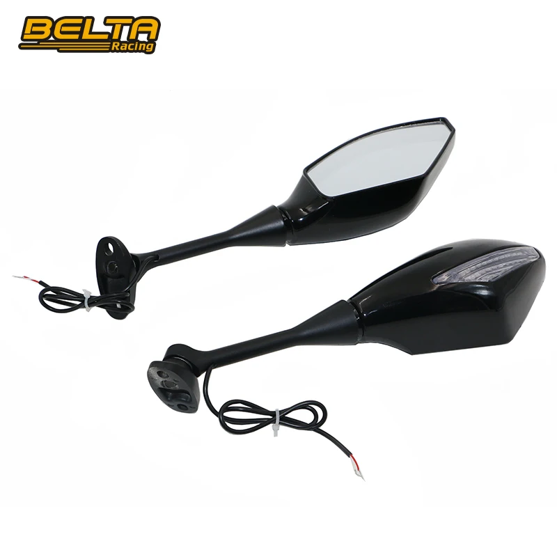 

Motorcycle Back Rearview Side Mirror Clear Lens With LED Indiactor Light In Yellow Light For Honda CBR 1000