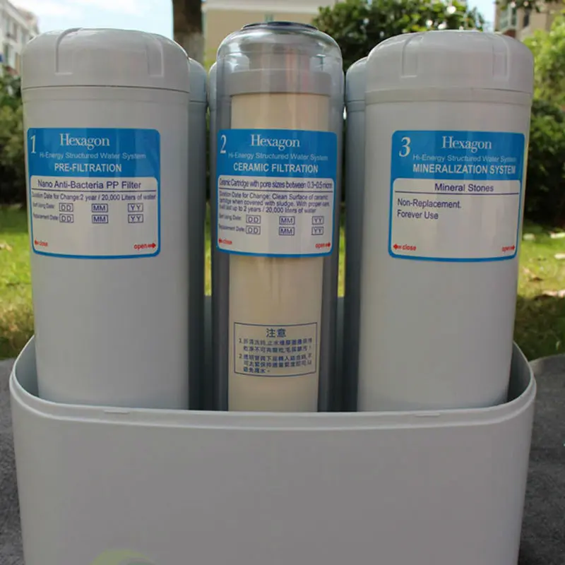Hexagon Alkaline Mineral Water Ionizer Ceramic Water Filter System With 6 Stages Cartridge Of Purification Water Filter System Filter Systemceramic Water Filter Aliexpress