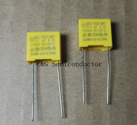 

500pcs X2 0.1UF 104 100NF 275V P=10MM Regulation DIP Polypropylene Film Capacitor