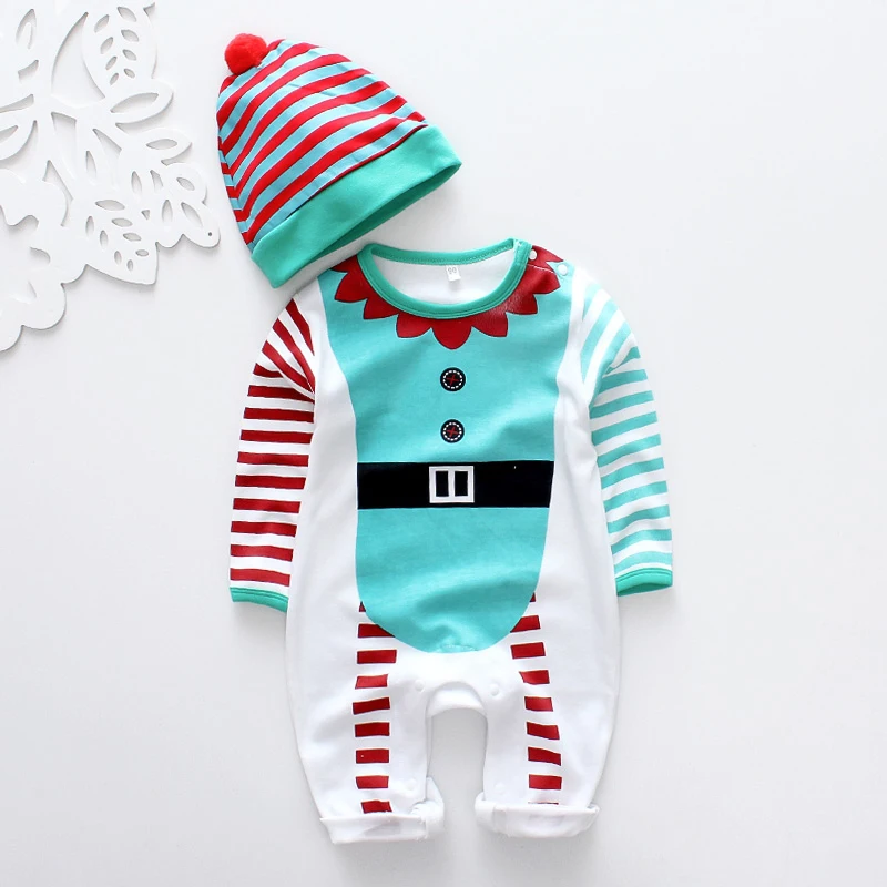 HH детские комбинезоны Новогодние костюмы для мальчиков Санта Клауса Детский костюм детские одежда для новорожденных год микрофибра комбинезон детский одежда Комбинезоны