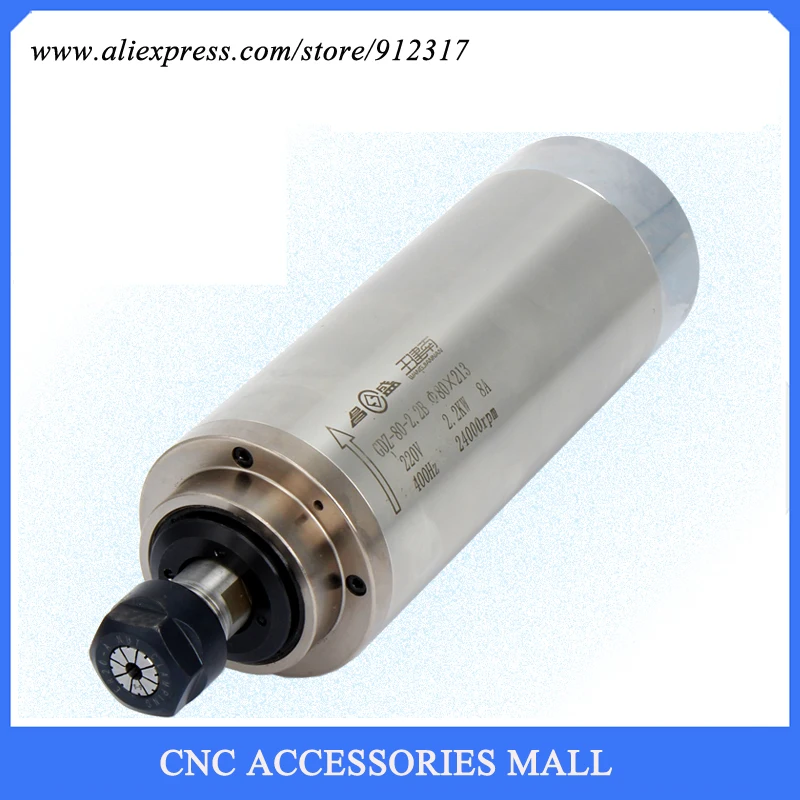 

2.2kw,24000rpm water cooled spindle motor for cnc milling