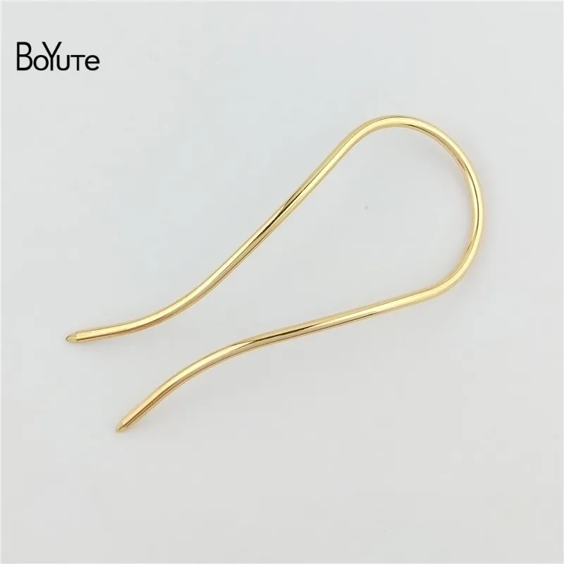 BoYuTe 1 Piece 1003MM Metal Brass Arch Hair Stick Diy Hand Made Hair Jewelry Accessories 7 Colors (12)