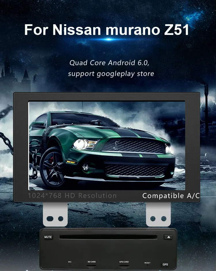 Android 9,0 автомобильный dvd-плеер для NISSAN Murano Z51 2009 2010 2011 2012 2013 gps Навигация стерео BT AUX