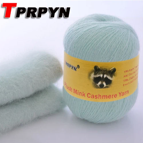 TPRPYN 100 г/2 шт натуральная норковая пряжа, роскошная меховая кашемировая пряжа, теплая, мягкая, дышащая, laine a tricoter NL1011