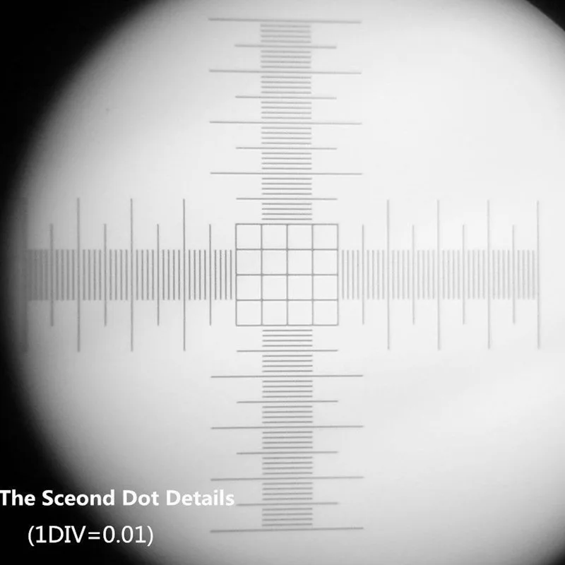 Микроскоп 0,01 мм Микрометр с перекрестной точкой 0,01 мм Калибровочная линейка-слайд микроскопа с 4 измерительными весами для микроскопа