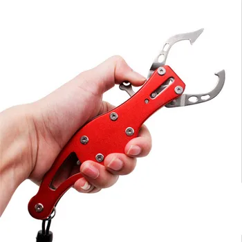 

Fishing Grip Clamp Stainless Steel Fish Controller Fishing Pliers With Anti-lost Lanyard Fishing Tackle Accessory