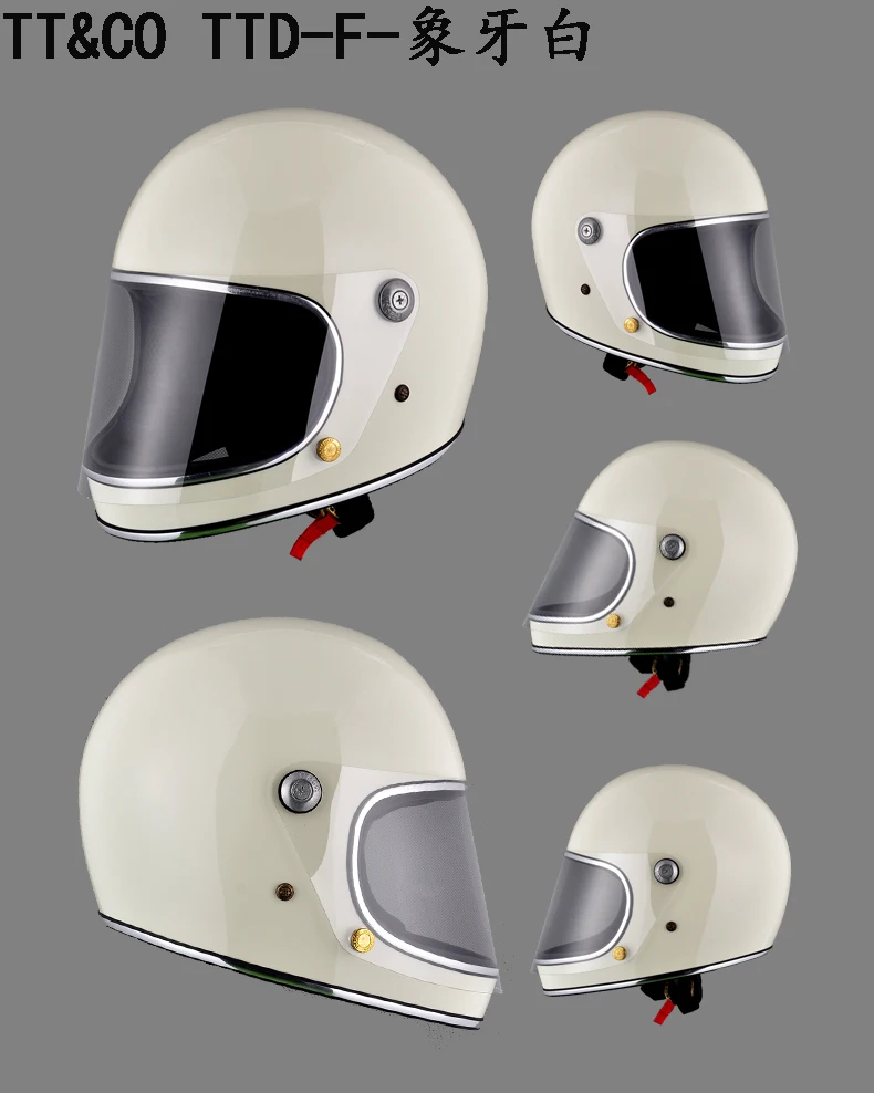 Импортный мотоциклетный шлем TT& CO японский Томпсон мотоциклетный шлем круиз призрак всадник Ретро TTD с объективом защитный шлем