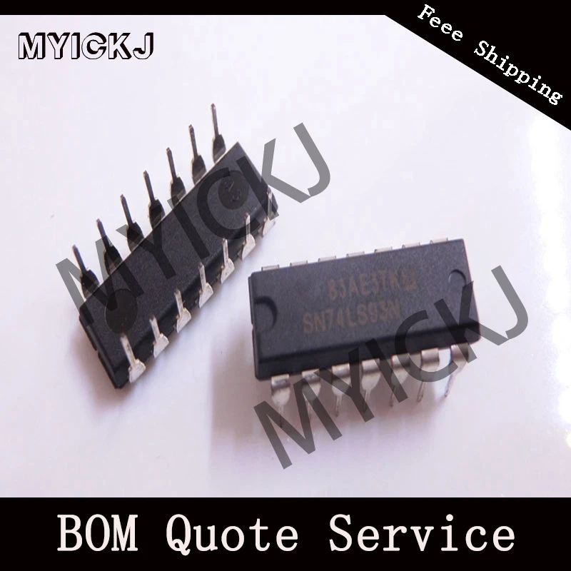 

5pcs SN74LS93N 4-BIT BINARY COUNTER 14-DIP IC CHIP