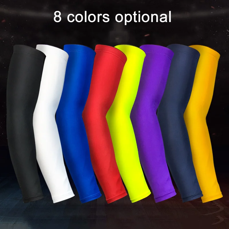 Brand New Solid Elastic Breathable UV Protection Elbow Pads Support Arm Sleeve Warmers for Running Cycling Basketball Men Women