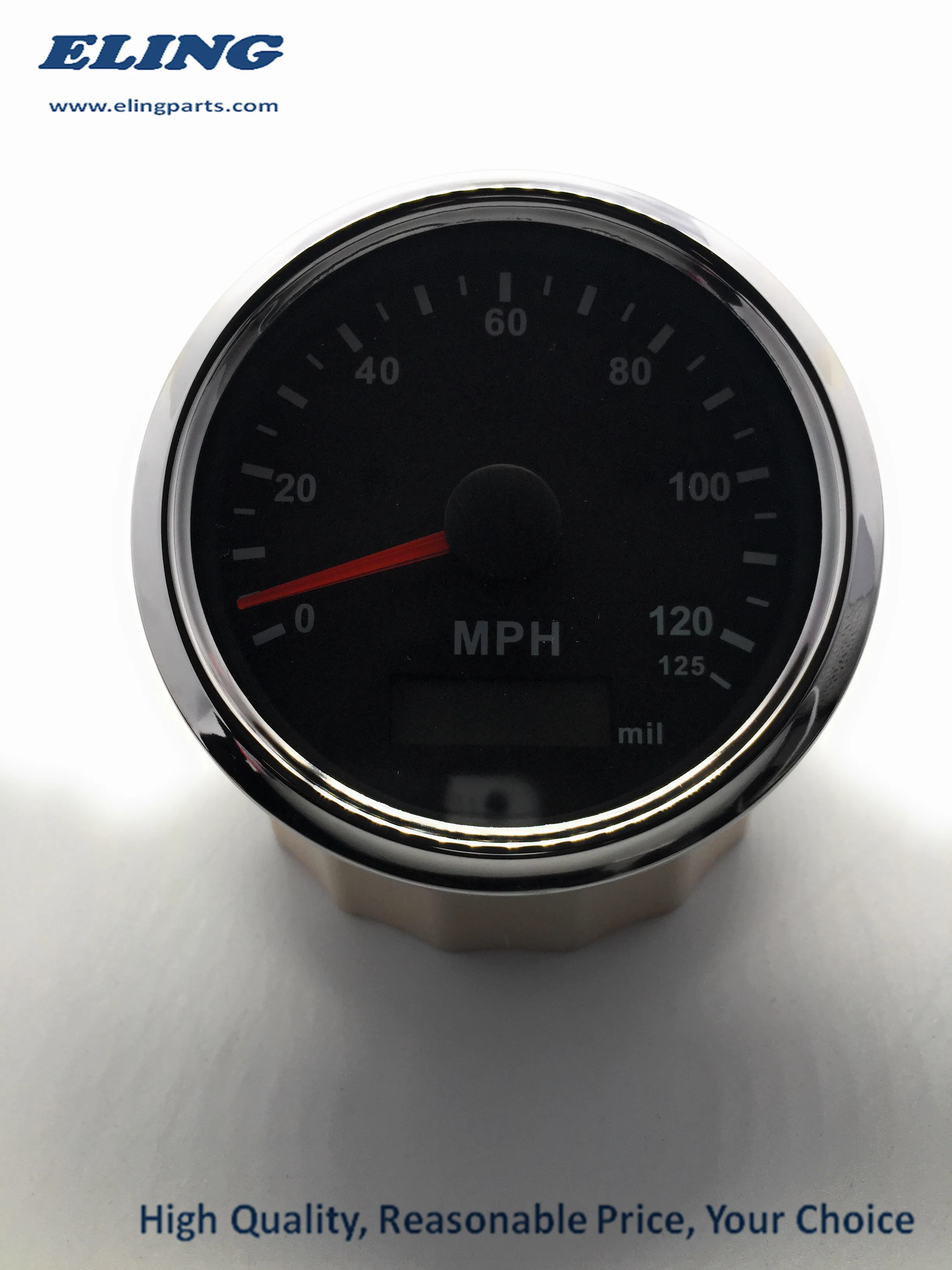 Новый 85 мм MPH GPS Спидометр Одометр 125MPH пробег Регулируемая сигнализация для лодки