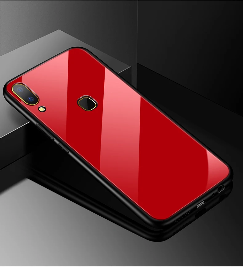 Новейший стиль стеклянный чехол для Coque Vivo V9 V 9 Y85 оболочка 6 3 дюйма телефона s