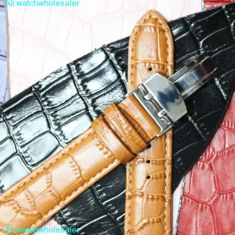 20mm All Genuine Leather Unisex L.Brown Stitch Tan Watch Straps WB1037F20GB
