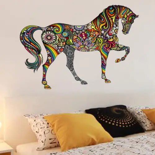 Removable Horse Wall Sticker Art PVC Mural Decals Living Room DIY Home Decor DIY