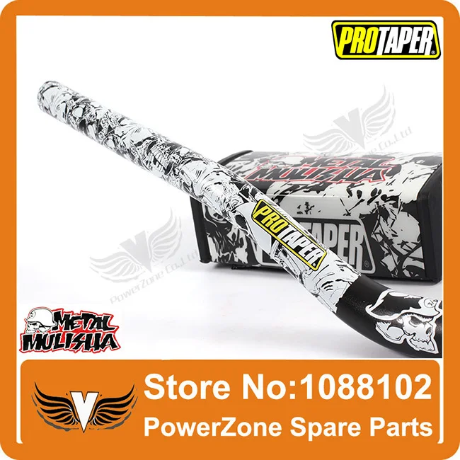 Pro Taper Fat Bar 1-1/" металлический Mulisha пакет Dirt Bike MotorCross Fat Bar MX алюминиевый гоночный руль 810 мм