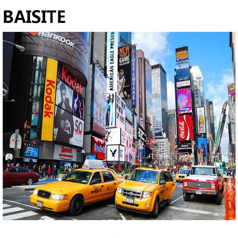 

BAISITE DIY Acrylic Painting By Numbers Hand Painted Canvas Modern Wall Picture For Living Room Home Decor Wall Art