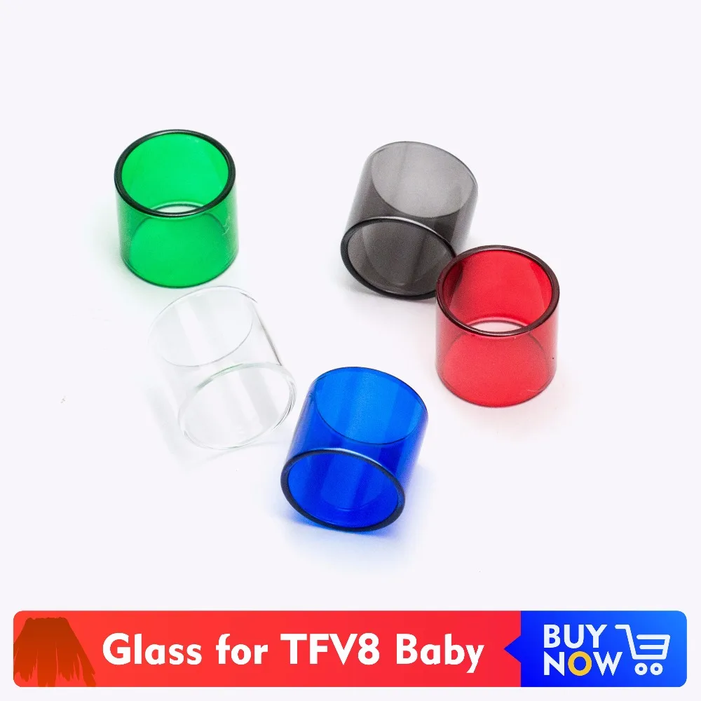Volcanee 4pcs Replacement Colorful Vape Tank Tube Spare Glass for TFV8 Baby Beast Elektronik sigara Glass E Cigarette Atomizer Volcanee 4pcs Replacement Colorful Vape Tank Tube Spare Glass for TFV8 Baby Beast Elektronik sigara Glass E Cigarette Atomizer