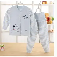 Цветной хлопковый осенний костюм для маленьких девочек