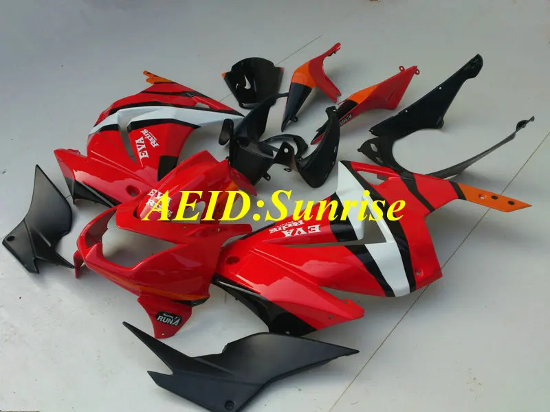 Комплект обтекателей под давлением для KAWASAKI Ninja ZX250R 08 09 10 12 ZX 250R EX250 2008 2012 ABS красный