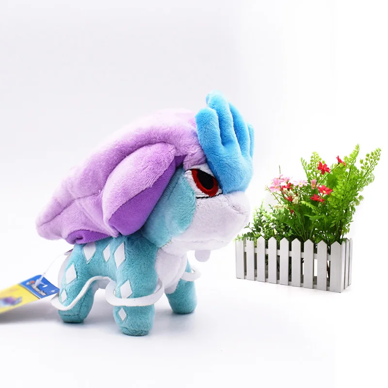 

16 cm Anime Three God Beast Suicune Peluche Stuffed Plush Cartoon Dolls Hot Christmas Gift Toy For Children