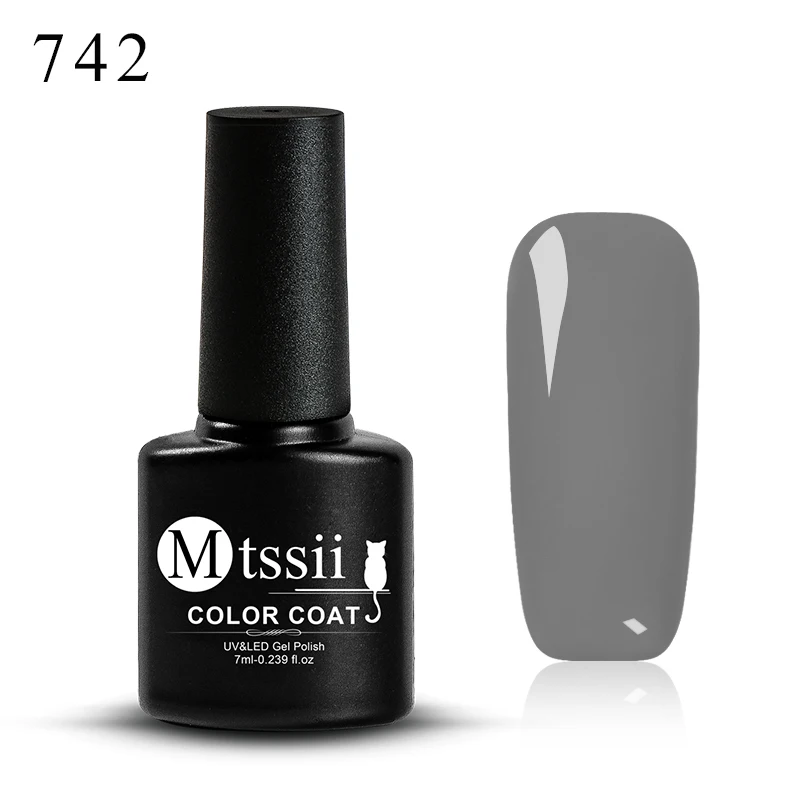 Mtssii 148 цветов 7 мл замачиваемый матовый эмалированный Гель-лак Светодиодный УФ-гель для ногтей лак основа верхнее покрытие дизайн ногтей маникюр - Цвет: BW2849