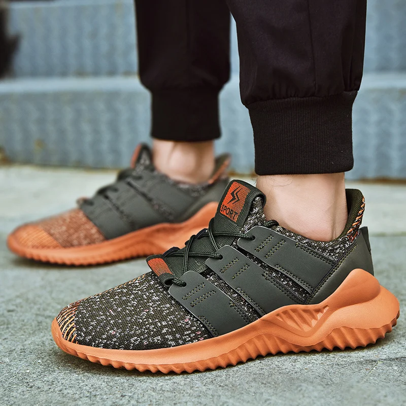 

drop shipping Men Casual Shoes Breathable Autumn Summer Mesh Brand lace-up male Sneakers Lightweight adults Fashion Trend Cheap