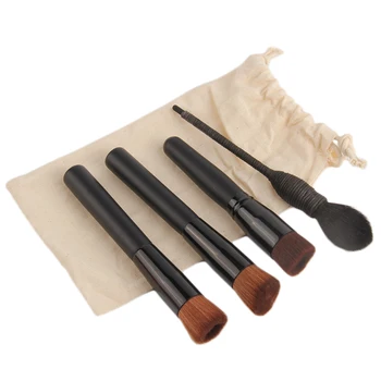 

4Pcs/Set Bamboo Handle Foundation Powder Concealer Makeup Brushes Set Kits top quality