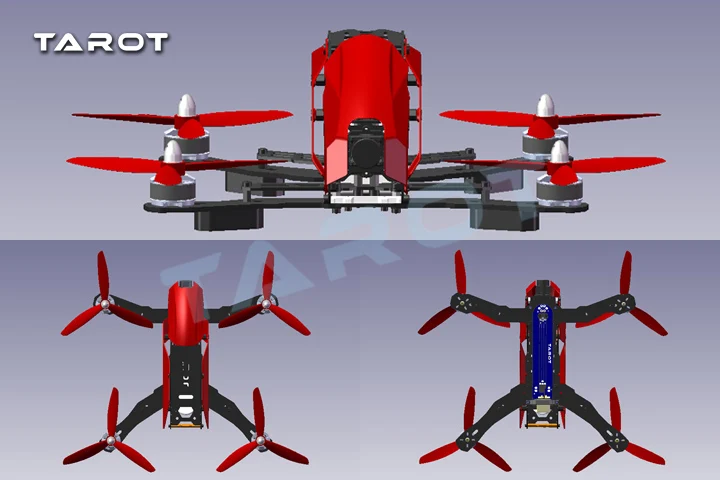 Рама robocat от Tarot TL280H 280 мм полукабон Квадрокоптер рамка с крышкой капота для RC FPV