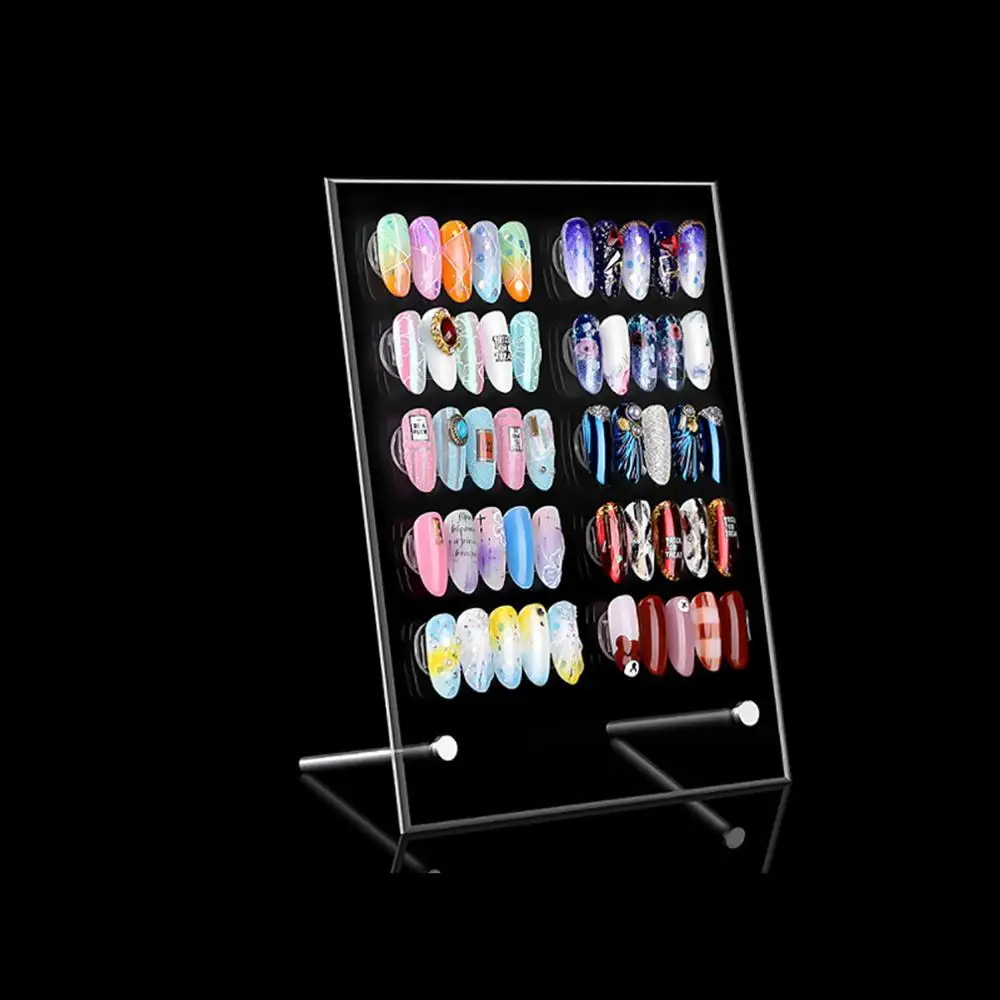 

Marble/acrylic Transparent Nail Art Display Board Work Book Stereo Magnet Adsorption Detachable Color Card Display Board