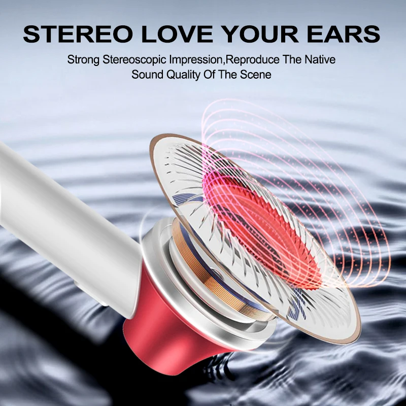 Portable Earphones Wireless Sports 5.0 Automatic Pairing Earbuds Dual Ear Stereo Sound Device With Mic Hands-free Calls