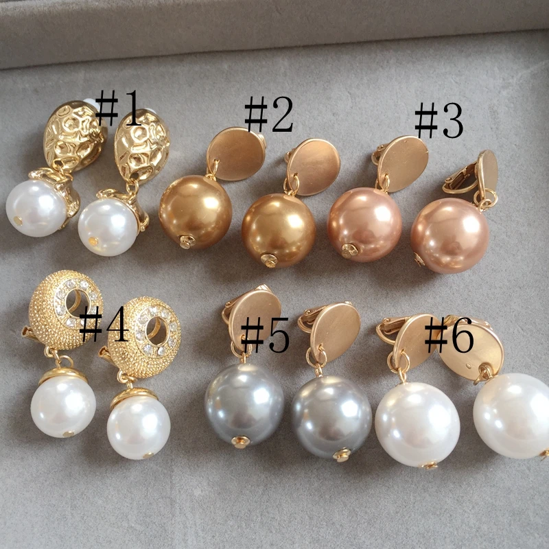 

Free Shipping New Sweet Pearl More Styles Clip Earring